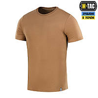 Футболка тактическая M-TAC 93/7 SUMMER COYOTE BROWN,мужская однотонная военная футболка койот для военных