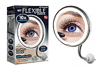 Дзеркало для макіяжу Flexible Mirror з підсвічуванням на гнучкій ніжці (WO-30) tn
