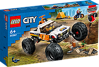 Конструктор LEGO City Внедорожные приключения 4x4 60387 ЛЕГО Б1870-17