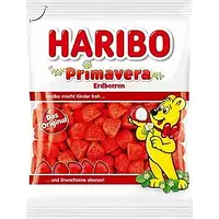 Конфеты желейные (клубника) Haribo Primavera 100г жевательные конфеты Харибо