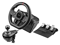 Ігрове кермо з педалями та коробкою передач Tracer SimRacer 6in1 для PS4/PS3/PC/Xbox One/Xbox 360 Б6125