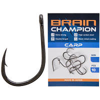 Оригінал! Крючок Brain fishing Champion Carp 6 (10 шт/уп) (1858.54.31) | T2TV.com.ua