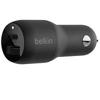 Зарядное устройство BELKIN Car Charger 37W PD PPS Dual Black (CCB004BTBK)