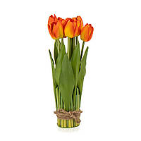 Букет тюльпанов 29 см, оранжевый