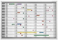 Дошка планувальник року магнітно-маркерна 920x625 Magnetoplan Year Planner Manager  стрічки, маркера, магніти