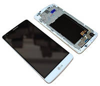 Дисплей для LG G3 mini D722, D722K, D722V, D724, D725, D728 с сенсором и рамкой белый