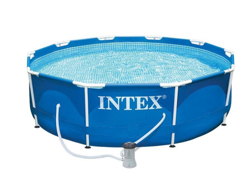 Басейн каркасний Metal Frame Pool Intex 28202 305 x 76 см - синій, фото 1