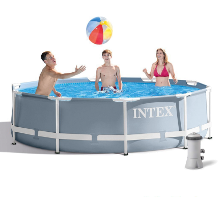 Басейн каркасний Prism Frame Pool Intex 26702 305 x 76 см - сірий, фото 1