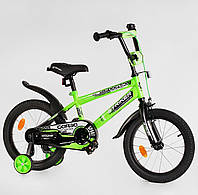 Детский велосипед с дополнительными колесами 16" CORSO «STRIKER» EX-16019 Б5425-17