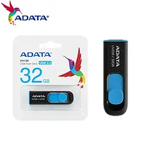 USB ФЛЕШ НАКОПИЧУВАЧ ADATA 32GB UV128 BLACK-BLUE USB 3.2