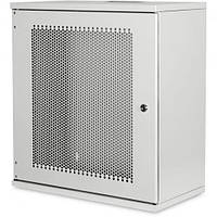 Серверный шкаф DIGITUS SOHO, 19" 12U 540x400, метал.двері, 60kg max, сірий (DN-19-12U-S-PD)