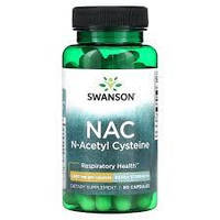 NAC N-Acetyl Cysteine 1000 mg Swanson, 60 капсул