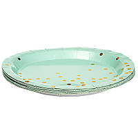 Набор тарелок "Горошинки" 18 см., 10шт. *4 цвета