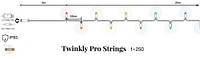Twinkly Pro Strings AWW 250, одинарная линия, IP65, AWG22 PVC, прозрачный (TW-PLC-S-CA-1X250GOP-T)