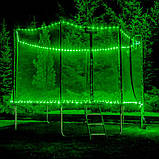 Батут THUNDER OUTSIDE PRO з зовнішньою сіткою 10 футів 305 см чорно-блакитний, фото 2