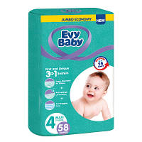Оригінал! Подгузники Evy Baby Maxi Jumbo 7-18 кг 58 шт (8683881000011) | T2TV.com.ua