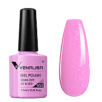 Гель-лак для ногтей Venalisa, №952, цвет: розовый с блестками, 7.5 мл