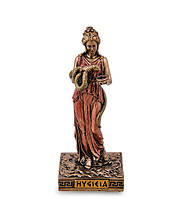 Статуэтка миниатюра Veronese Гигея богиня здоровья и чистоты 8,5 см 1907180 бронзовое покрытие