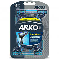 ARKO T3 System потрійне лезо 6 шт (8690506422417)