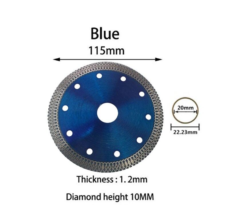 Багатоцільовий алмазний диск 115 мм "BLUE DIAMOND Profi" сталь, метал, камінь, чавун, армувальна сталь, алюмі