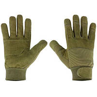 Тактические перчатки Neo Tools 100% поліестер та синтетична шкіра, р.10, оливковий (97-608-10)