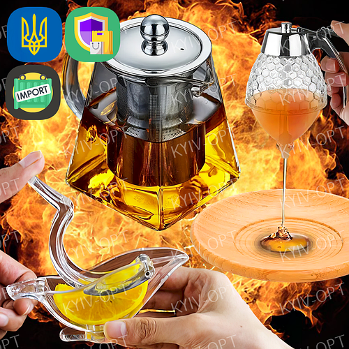 Заварник для чая прозрачный Стеклянный чайник заварник Заварочный ...