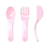 Набор детской посуды Twistshake 6+ столовых приборов светло-розовые 78199 JLK