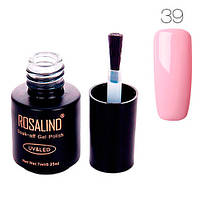Гель-лак для ногтей маникюра 7мл Rosalind, шеллак, 39 светло-розовый JLK