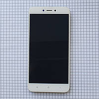 LCD дисплейный модуль Xiaomi Redmi 4X (santoni) Б/У оригинал с разборки Белый