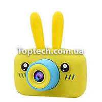 Детский фотоаппарат Baby Photo Camera Rabbit с автофокусом Х-500 Желтый Techo