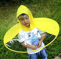 Дитячий плащ дощовик парасолька-пончо у формі НЛО Techno