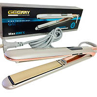 Плойка утюжок для выравнивания волос Geemy GM-407 Silver Techo