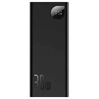 Павербанк зовнішній акумулятор Baseus Adaman Metal Digital Display 20000 mAh 30 W black (PPAD030001)