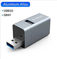 USB-хаб на 3 порта ORICO (анодированный алюминий, серебро) арт. 05030