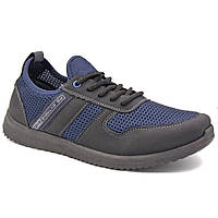 Мужские кроссовки из сетки 43 размер. Летние кроссовки, летняя обувь на каждый день. Модель 24112. Цвет: синий