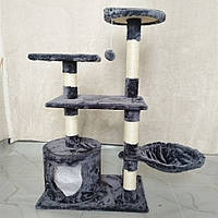 Игровой комплекс для кошек Avko CatTree 1305 Grey когтеточка, домик, дряпка Б3649--16