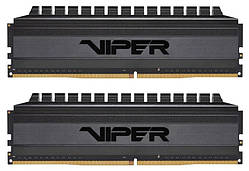 Модуль пам`яті DDR4 2x8GB/3200 Patriot Viper 4 Blackout (PVB416G320C6K)