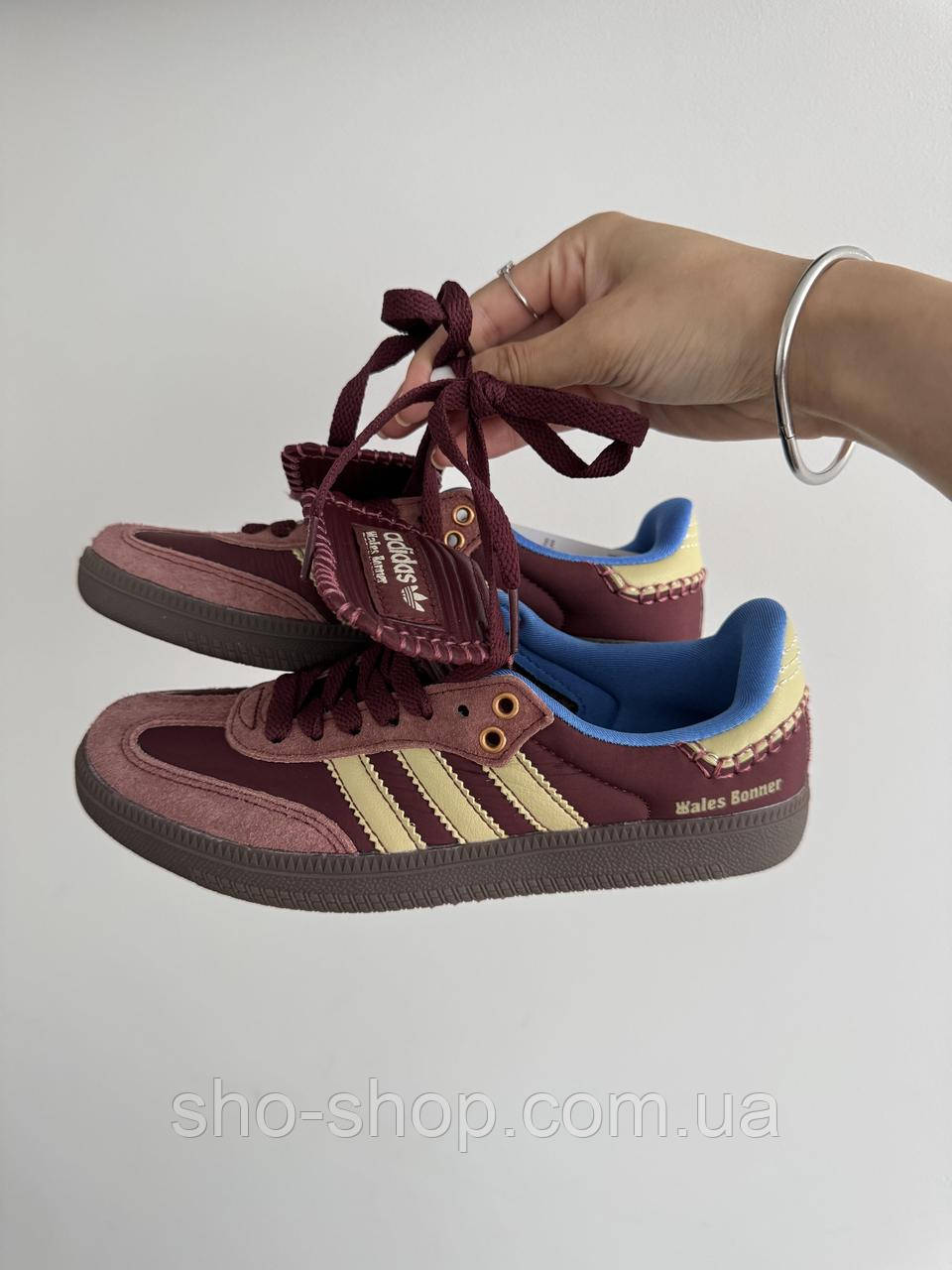 Кроссовки Adidas x WALLES BONNER BURGUNDY premium