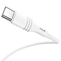 Кабель BOROFONE BX43 USB для Type-C 3A, 1m, PVC, PVC connectors, White Techo