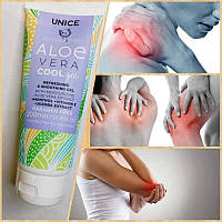 Масажний гель-бальзам для тіла Unice з алое вера, юнайс 200 мл