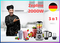 Качественный стационарный блендер бытовой с кофемолкой для дома 3в1 Zepline ZP-069 стакан для смузи