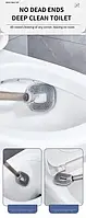 Силіконова щітка для унітазу Liquid Toilet Brush Сіра Techno