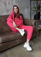 Женский спортивный костюм розовый Staff bi crimson oversize Denwer P Жіночий спортивний костюм рожевий Staff