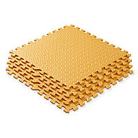 Мат пазл килимок для тренувань WCG EVA 60х60х1 см - 6 частин Помаранчевий Б5268