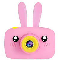 Детский фотоаппарат Baby Photo Camera Rabbit с автофокусом Х-500 Розовый Techo