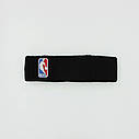 Чорна Пов'язка на голову НБА NBA баскетбольна Чорний, фото 3