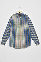 Рубашка мужская батальная синего цвета в полоску 175001L
