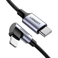 Шнур тип з кабелем UGREEN US305 USB-C to Lightning 1m Кабель для зарядки GAA GCC