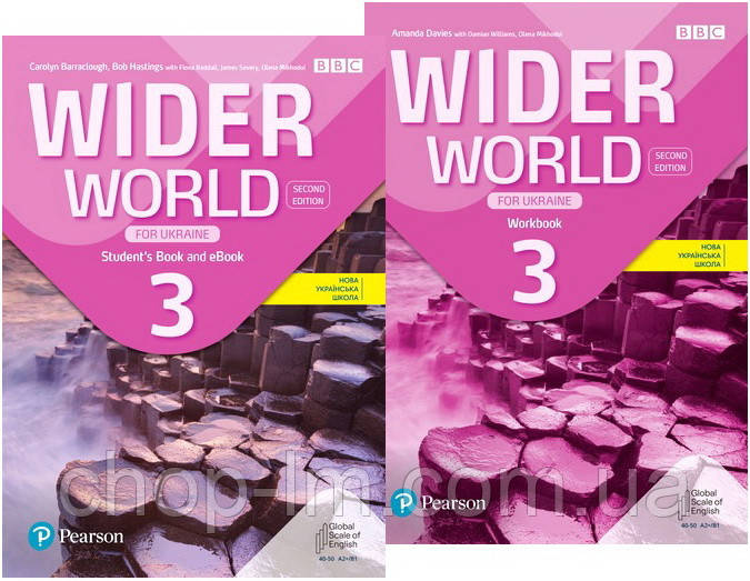 Комплект Wider World (2nd Edition) for Ukraine 3 Student's Book + Workbook (Підручник + зошит) Pearson