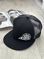 Кепка снепбек с сеточкой (Snapback) Компас Черный 56-61р (9080)